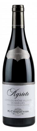 Agrioto vin rouge Côtes du Rhône M Chapoutier