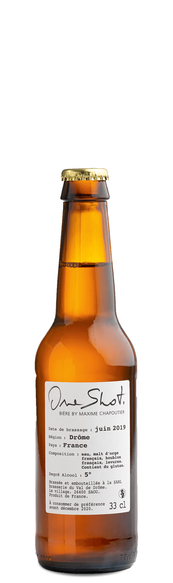 Bière One Shot Maxime Chapoutier