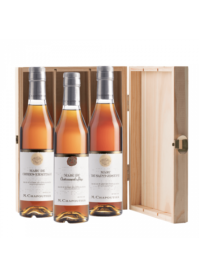 Coffret Eau-de-Vie de Marc des Côtes-du-Rhône