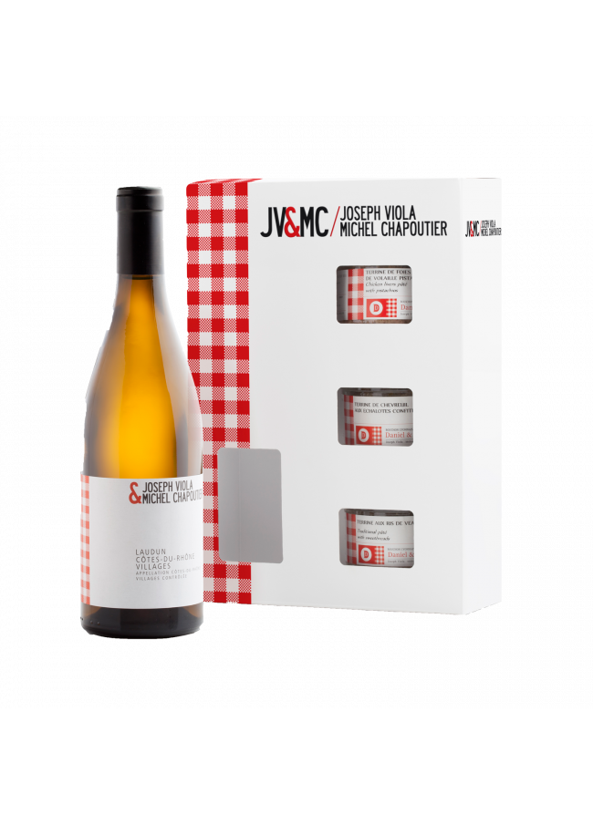 Box Joseph Viola et Michel Chapoutier - Côtes-du-Rhône Villages Laud