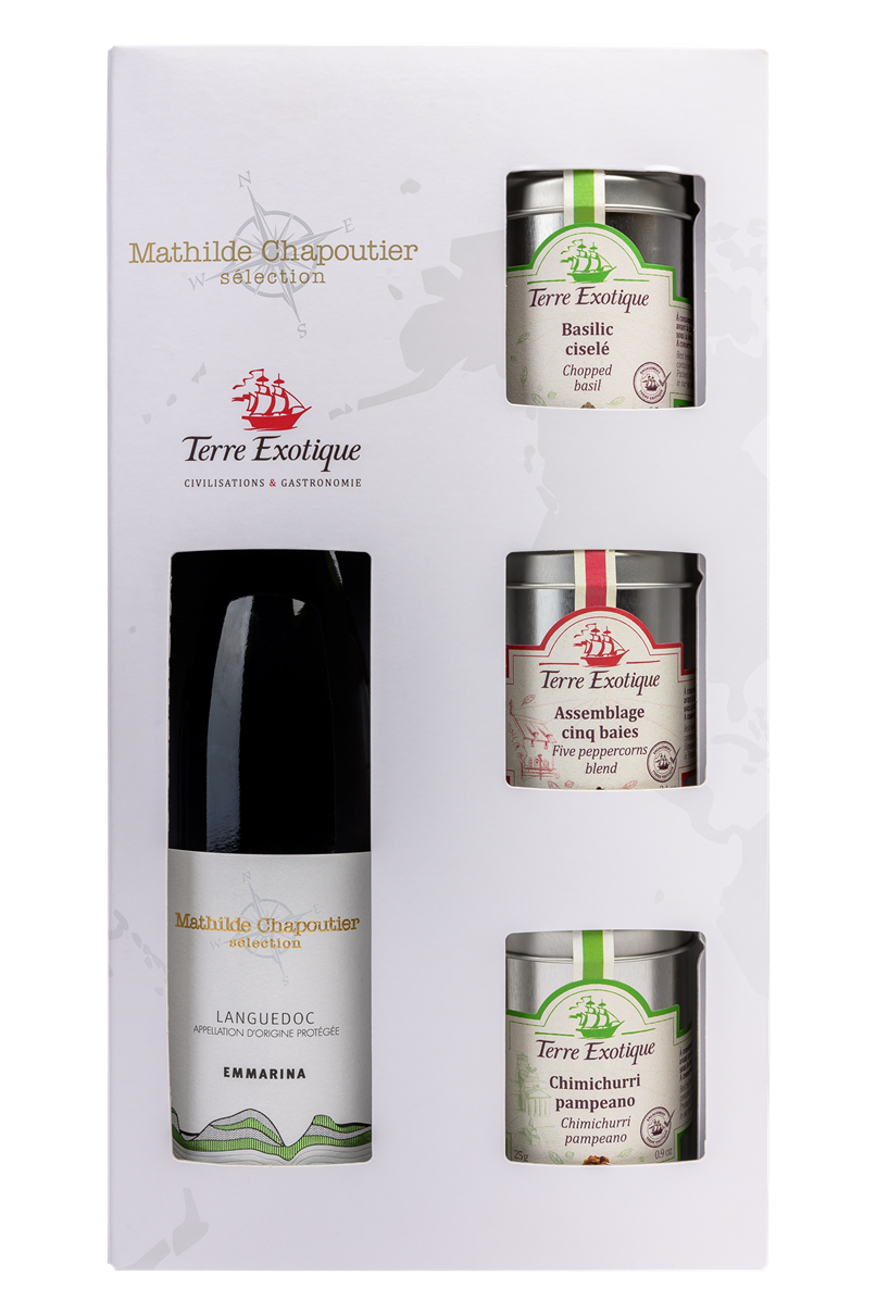 Coffret vin et épices- Emmarina 