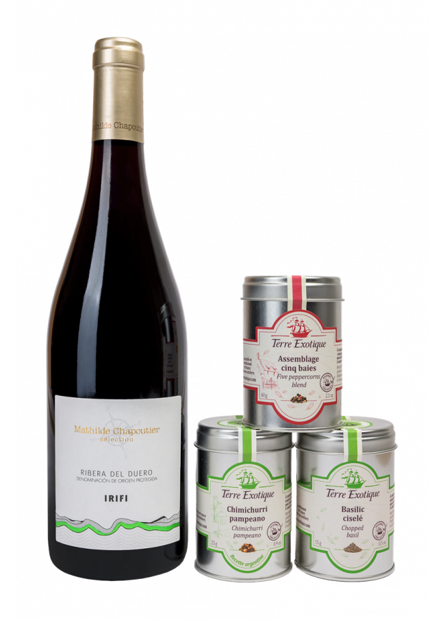 Irifi - Ribera Del Duero, Espagne Assemblage cinq baies, Chimichurri Pampeano, Basilic