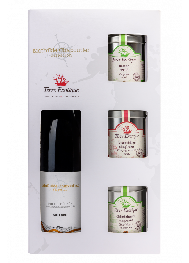 Coffret vin et épices - Solèdre rouge 