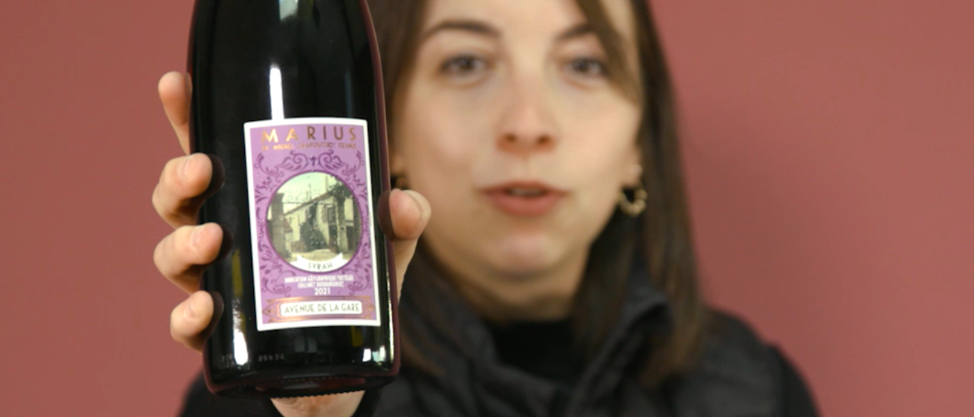 Dégustation du vin rouge Avenue de la Gare, Marius by Michel Chapoutier