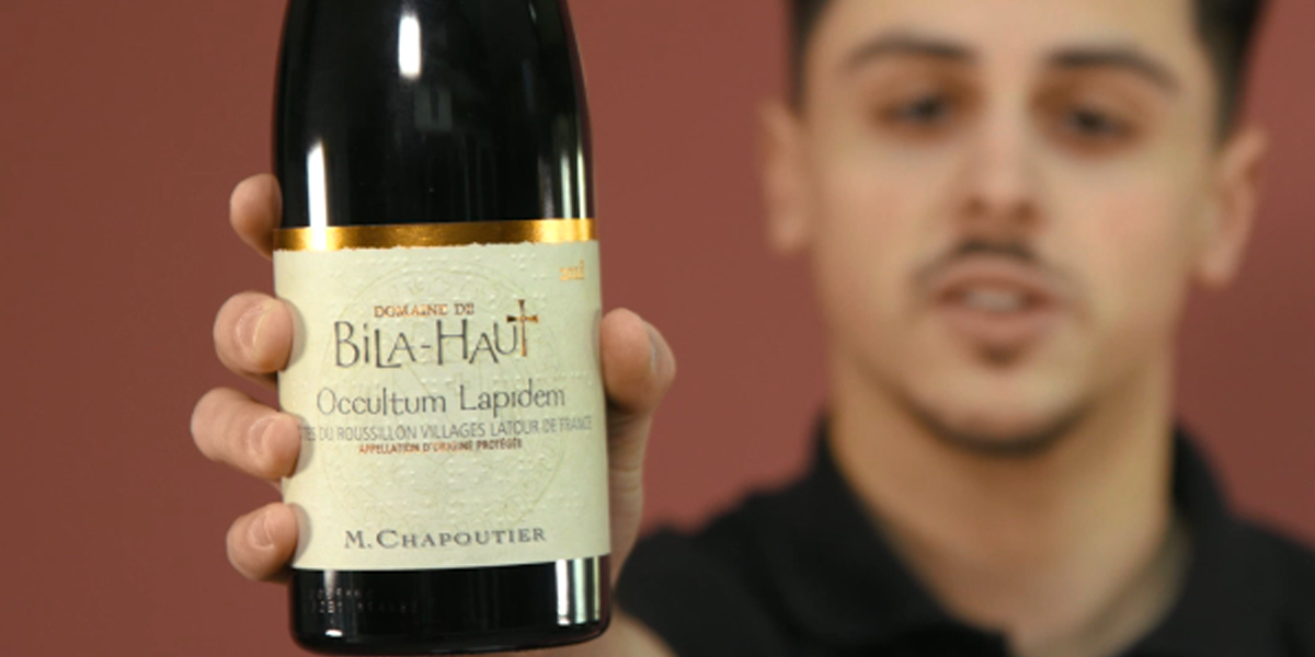 Dégustation du vin rouge Occultum Lapidem du Domaine de Bila-Haut