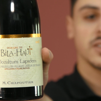 Tasting of Occultum Lapidem red wine from Domaine de Bila-Haut