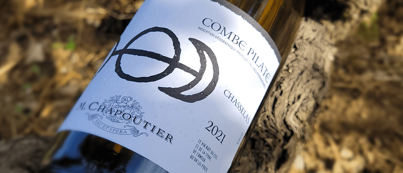 Chasselas : Le vin blanc en biodynamie de La Combe Pilate, IGP des Collines Rhodaniennes.