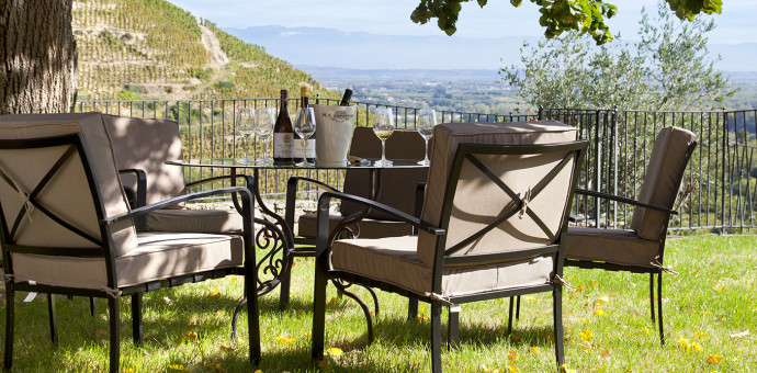 A break in the heart of the vineyards