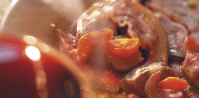 Tête de veau, sauce gribiche aux écrevisses