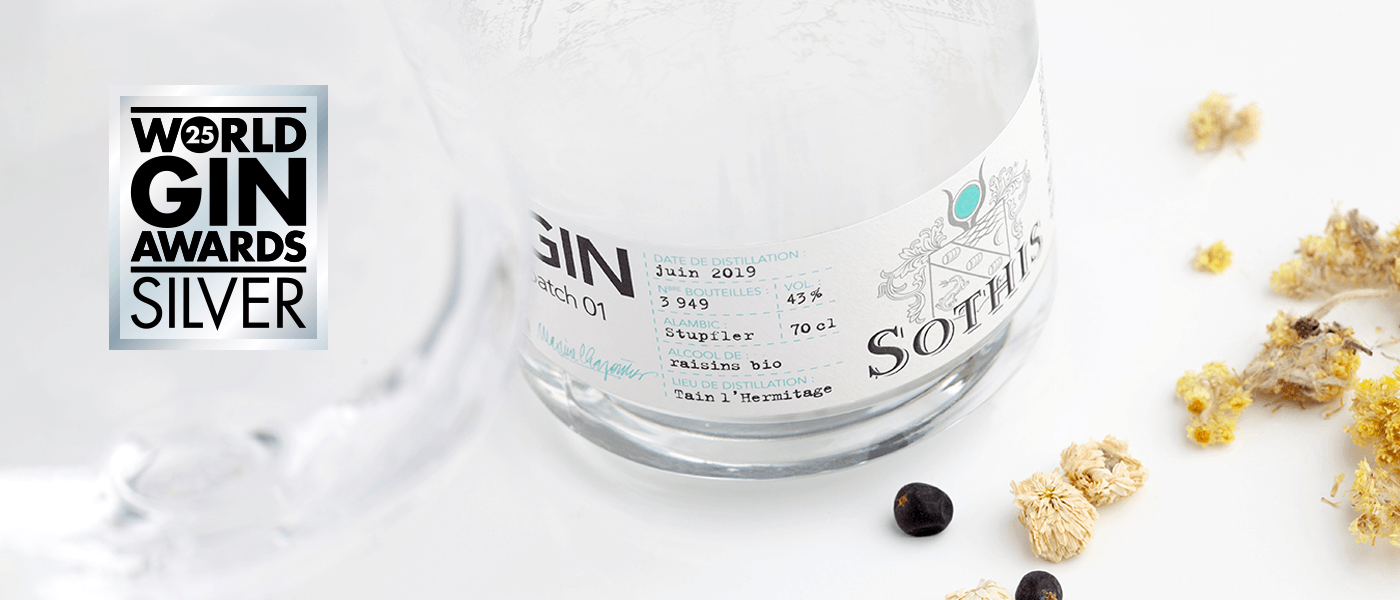Le Gin Sothis décroche la médaille d'argent au World Gin Awards France 2025