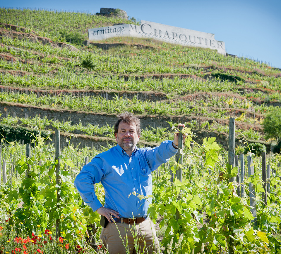 Michel Chapoutier in his office