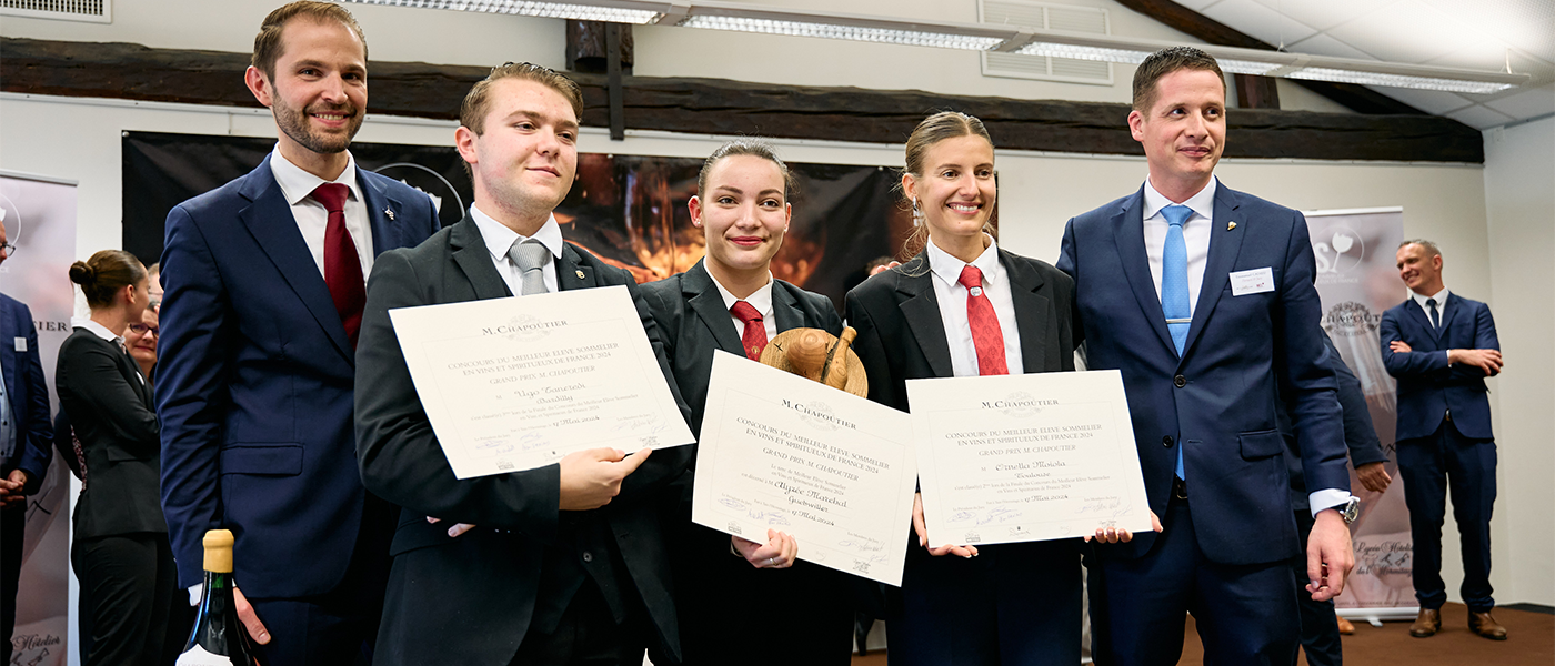 Rétrospective de la 31ème édition du Concours du Meilleur Elève Sommelier en Vins et Spiritueux de France M. CHAPOUTIER