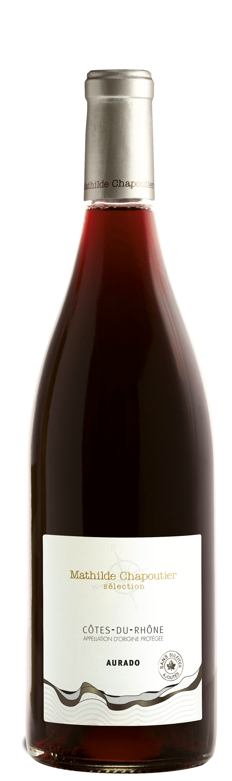 Côtes-du-Rhône sans sulfites, vin rouge Mathilde Chapoutier Sélection